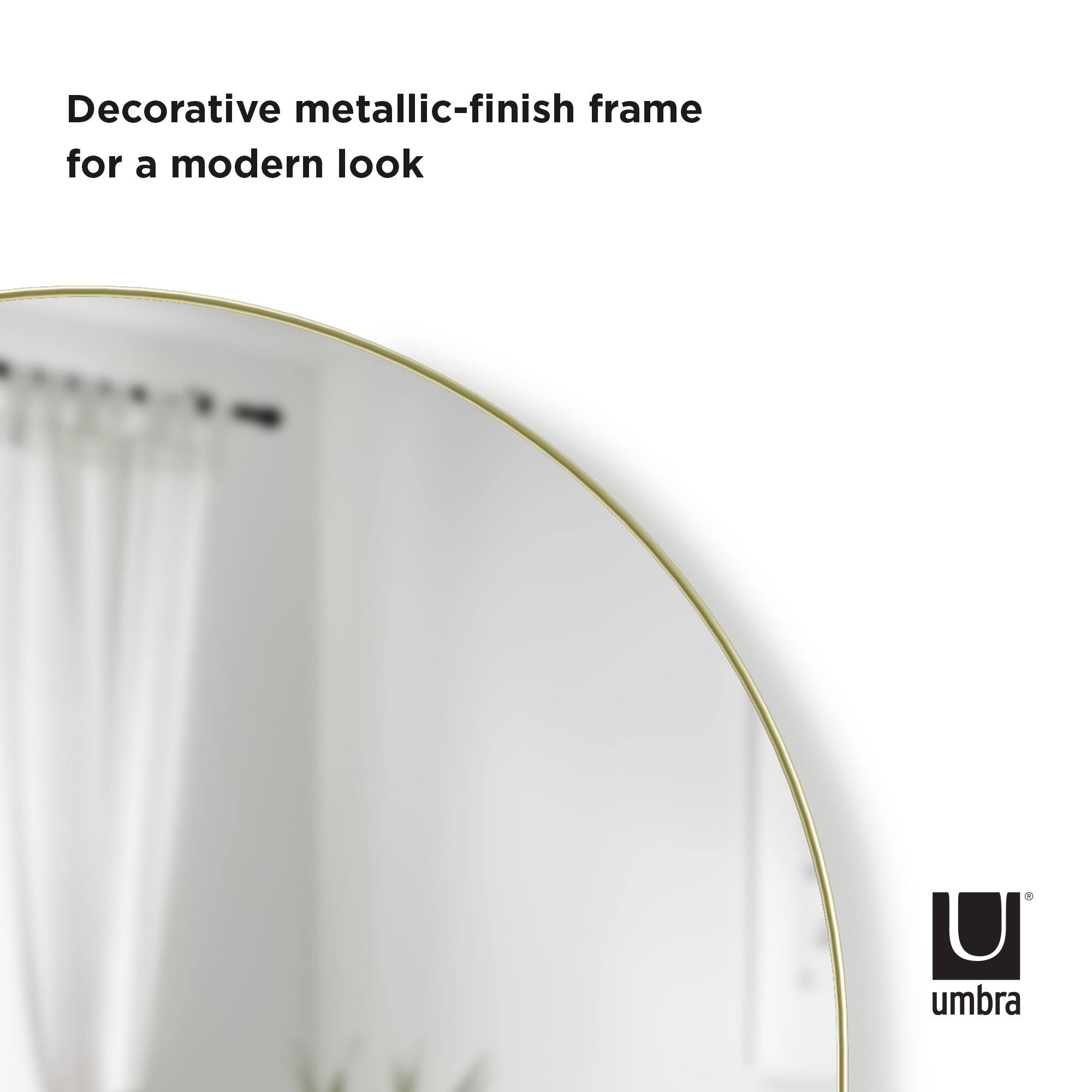 Umbra 36" Brass Hubba Arched Mirror